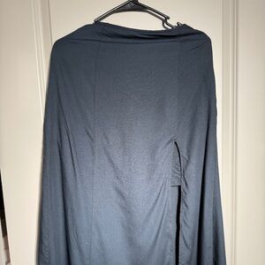 ✨ Abercrombie & Fitch Navy Midi Skirt – XS – Side Slit